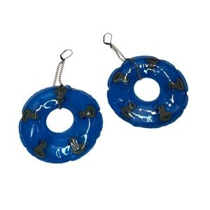 Funky ducky pool floaty dangle earrings